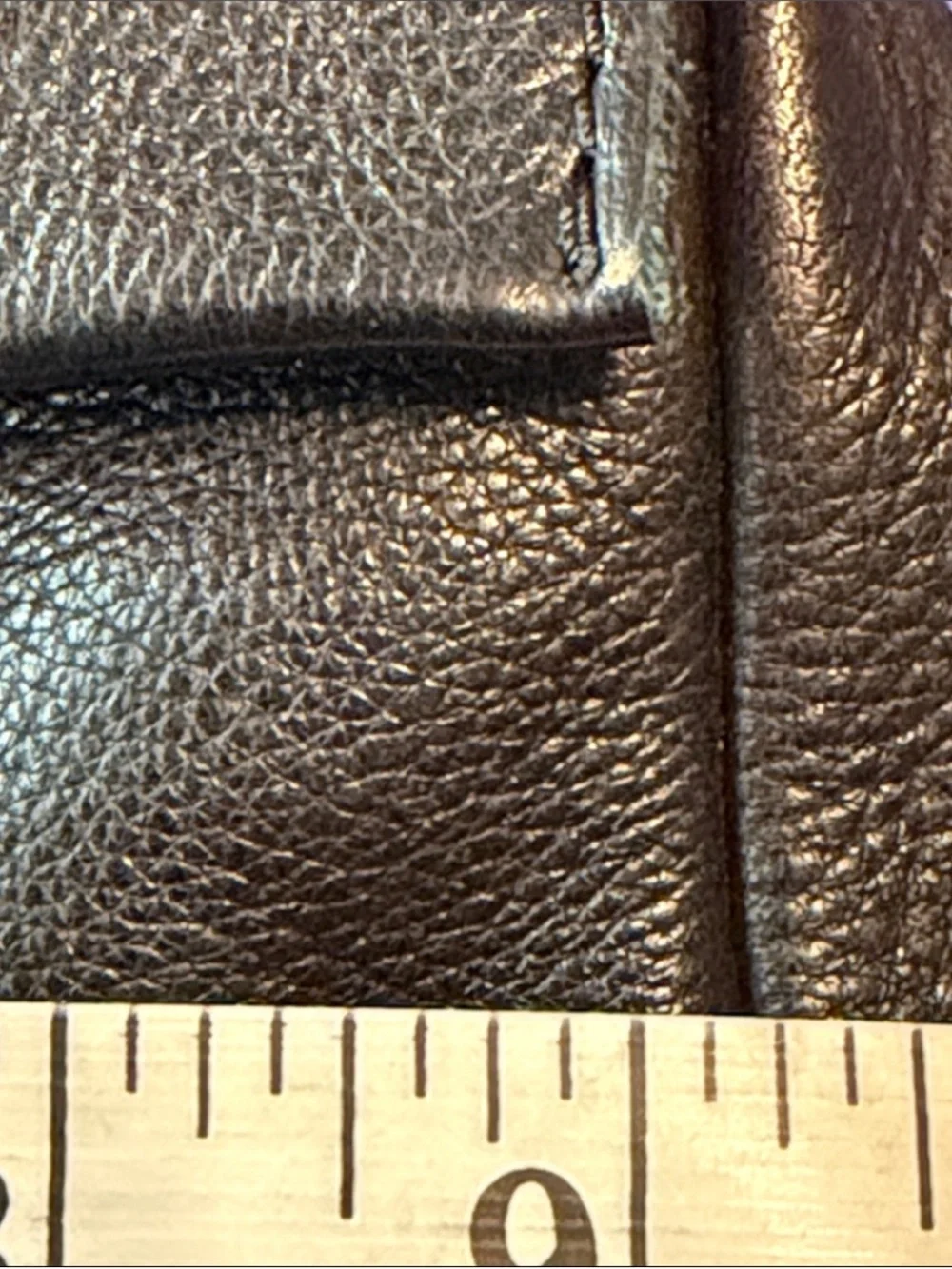 American Leather Co Black Pebble Leather Backpack